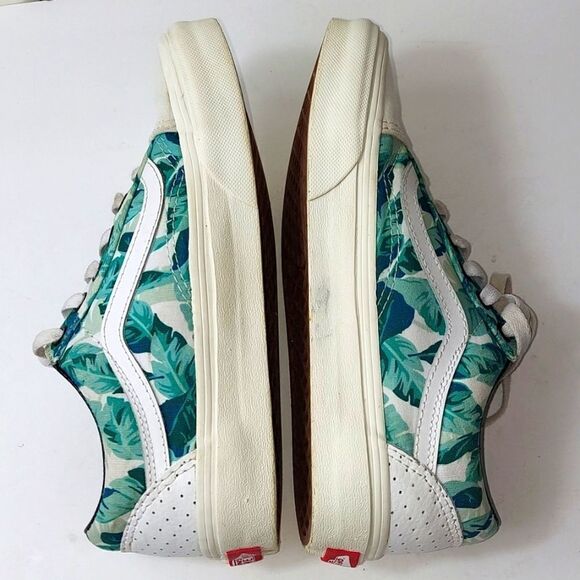 Vans Custom Palm Leaves Low Top Sneakers Sz 4.5 - Picture 7 of 9